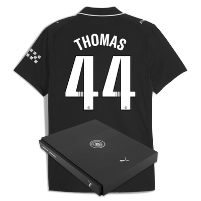 Manchester City Away Authentic Jersey 2025/26 With THOMAS 44 Printing in Gift Box